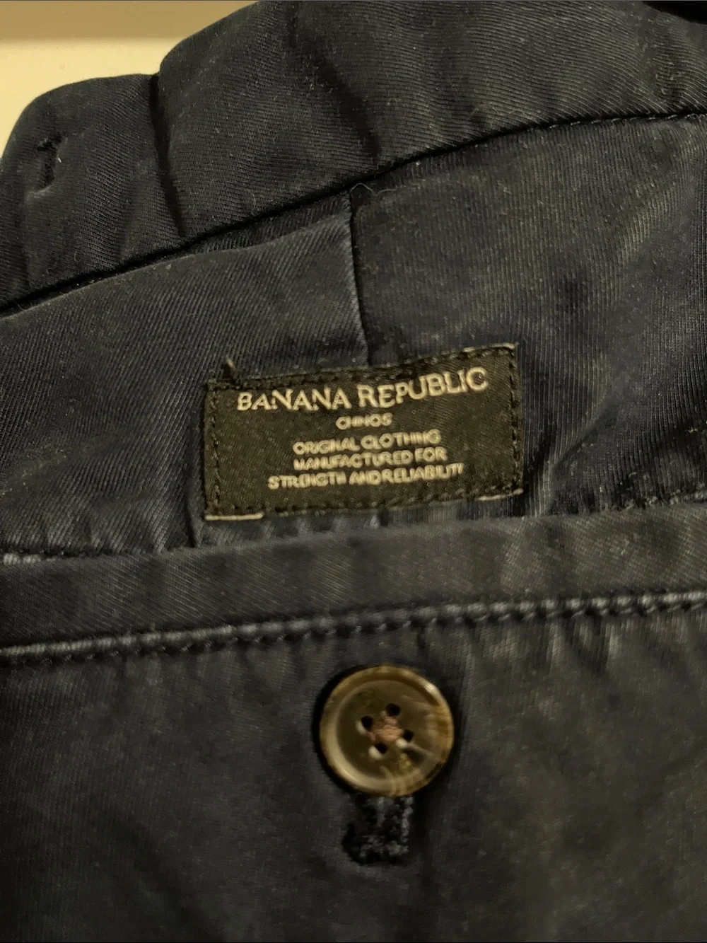 Banana Republic Navy Slim-Fit Chinos